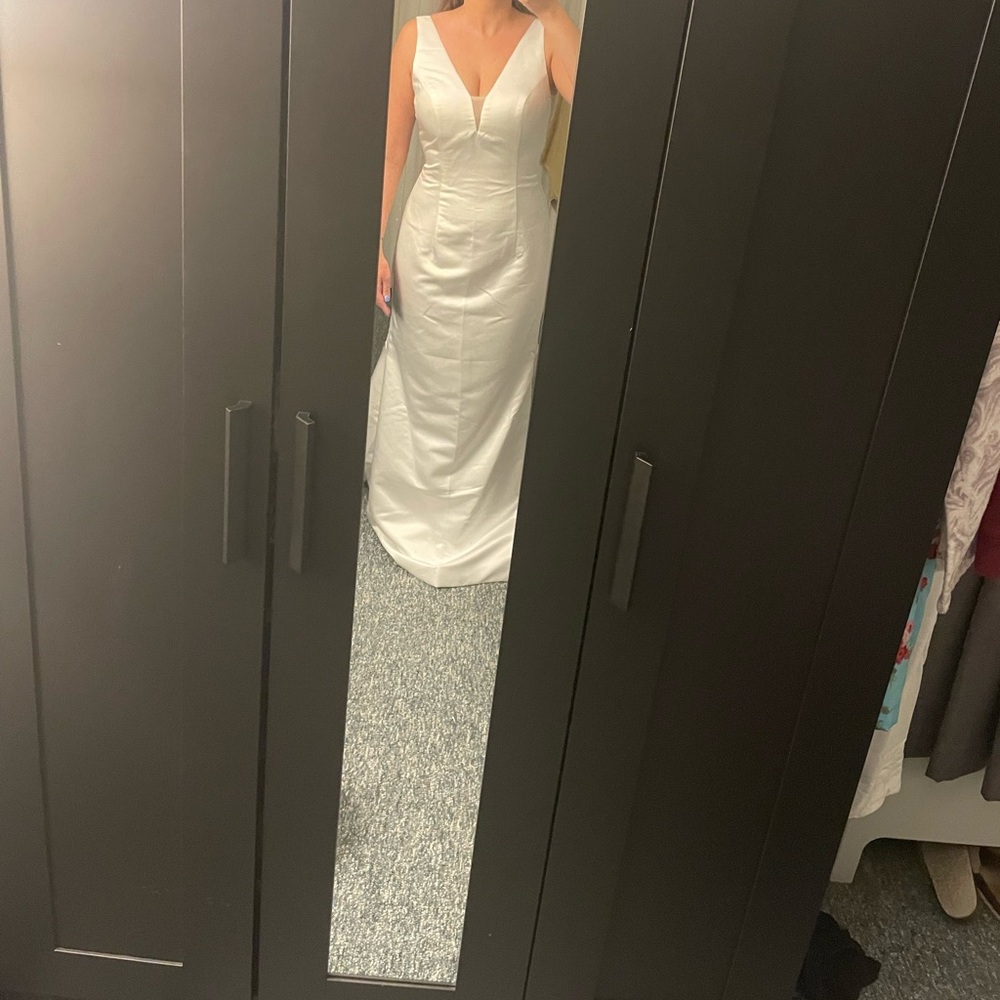 Boho mermaid wedding dress